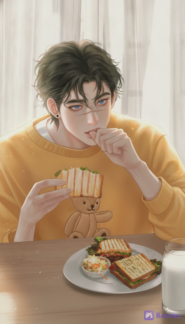 Um... Sandwiches and milk combination??? Hmmmmmmmmm????