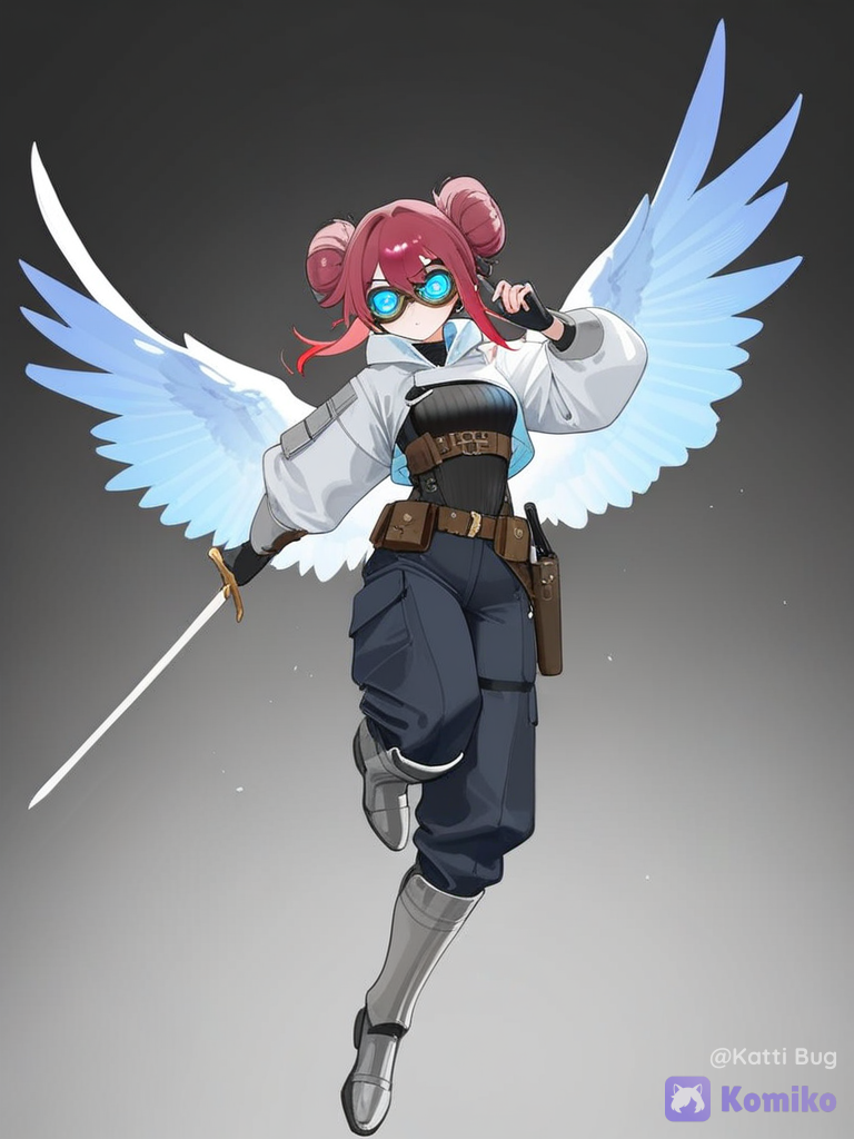Winged Sword Girl in Action ✨