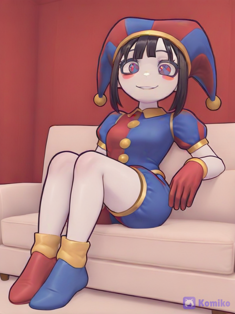 ♥️Pomni sitting on the sofa relaxing ♡
