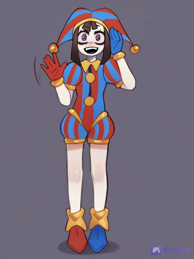 Pomni acenando! ✨🤡