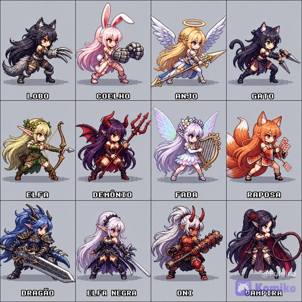 mosaic of characters