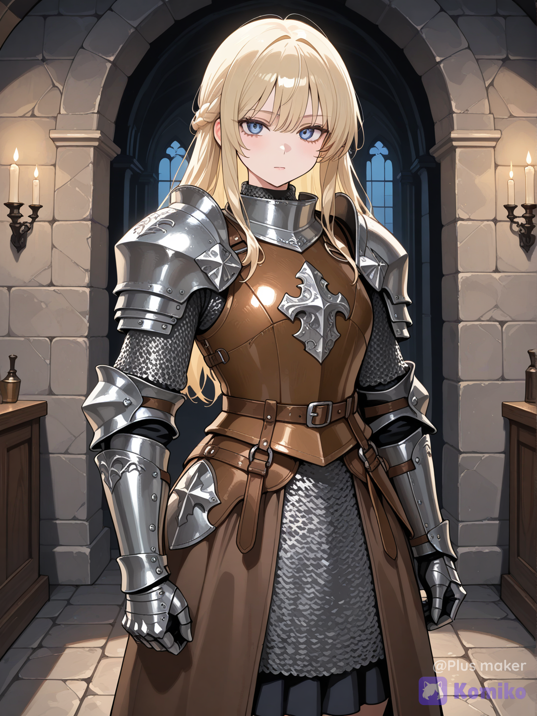 Blonde tank crusader