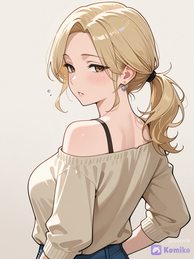 Blonde Ponytail Glance~ 💕