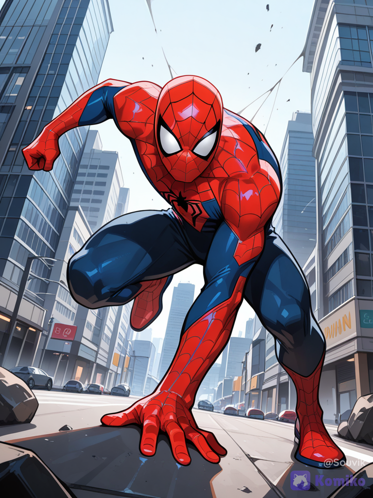 Spidey’s City Swing! 🕷️✨