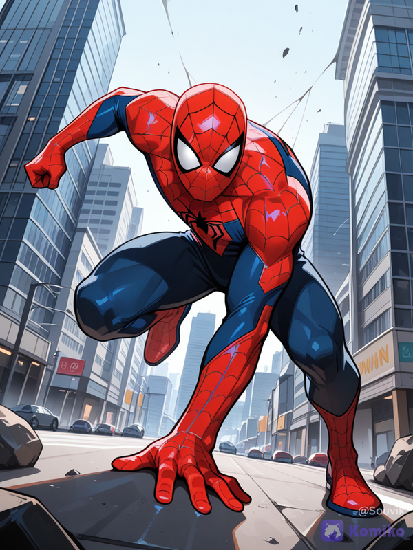 Spidey’s City Swing! 🕷️✨