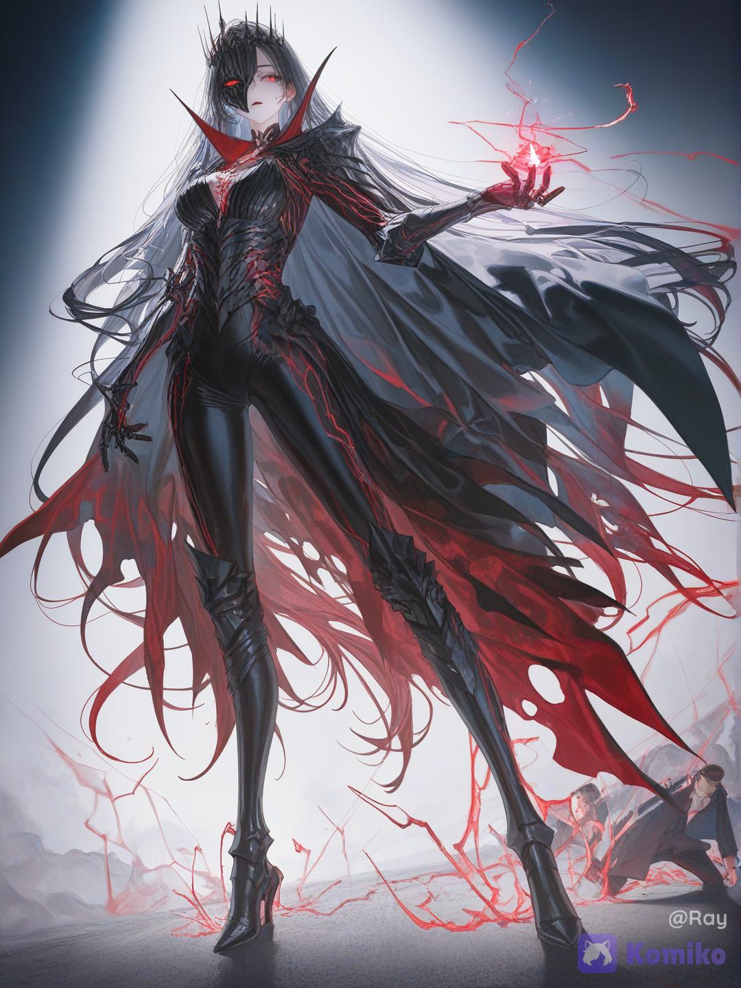 Red and black