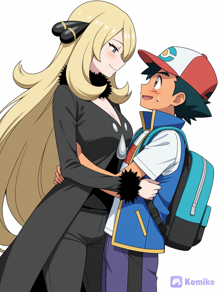 Ash canrgando a Cynthia