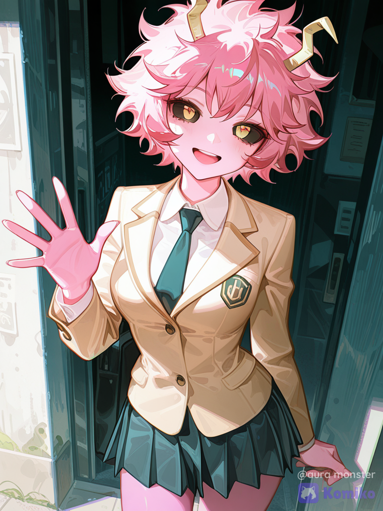 Mina Ashido ¡Hola con la mano! ✨