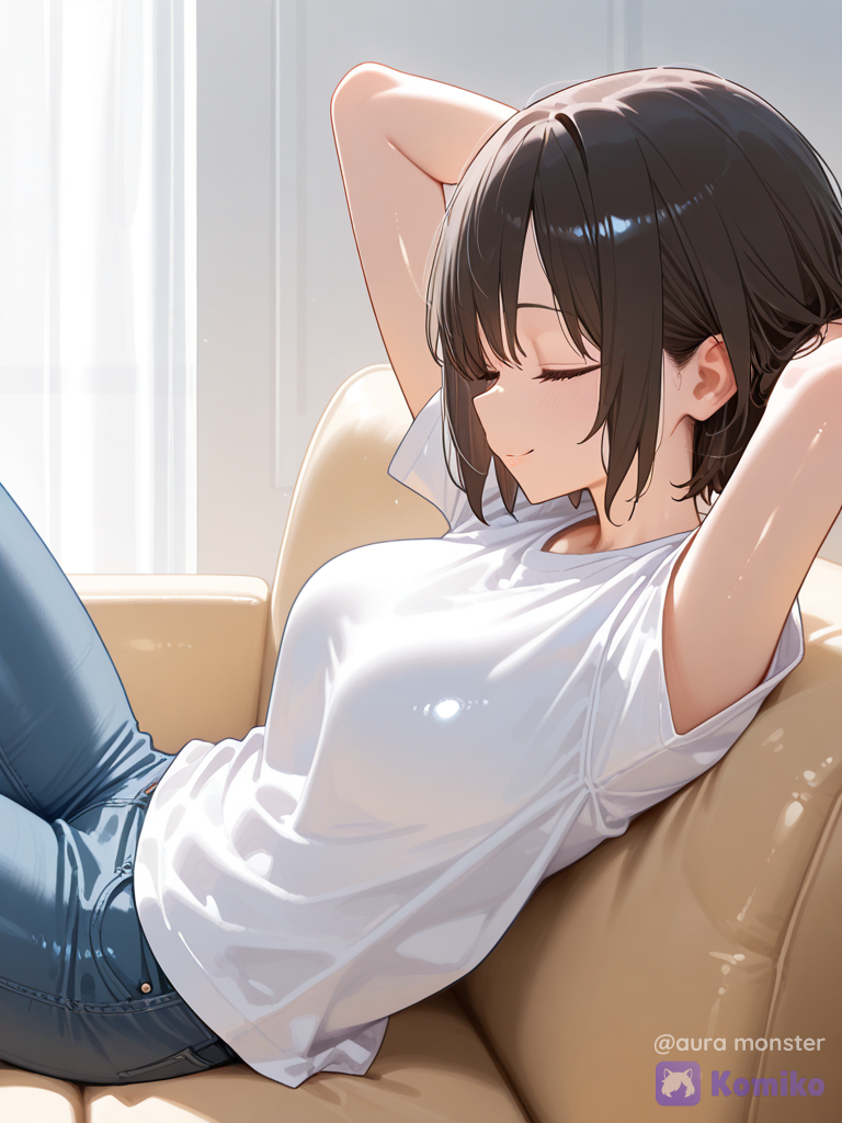 Siesta tranquila en el sofá ☀️😌