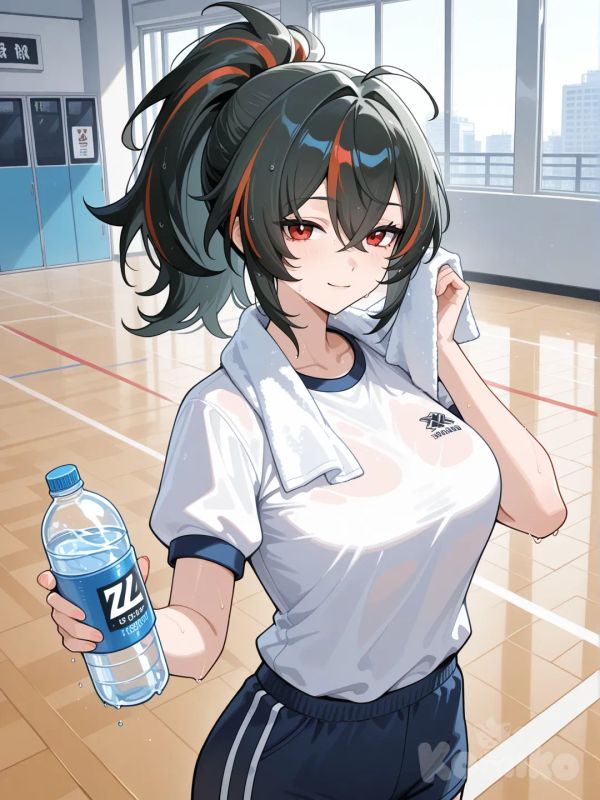 Zhu Yuan in the gym
