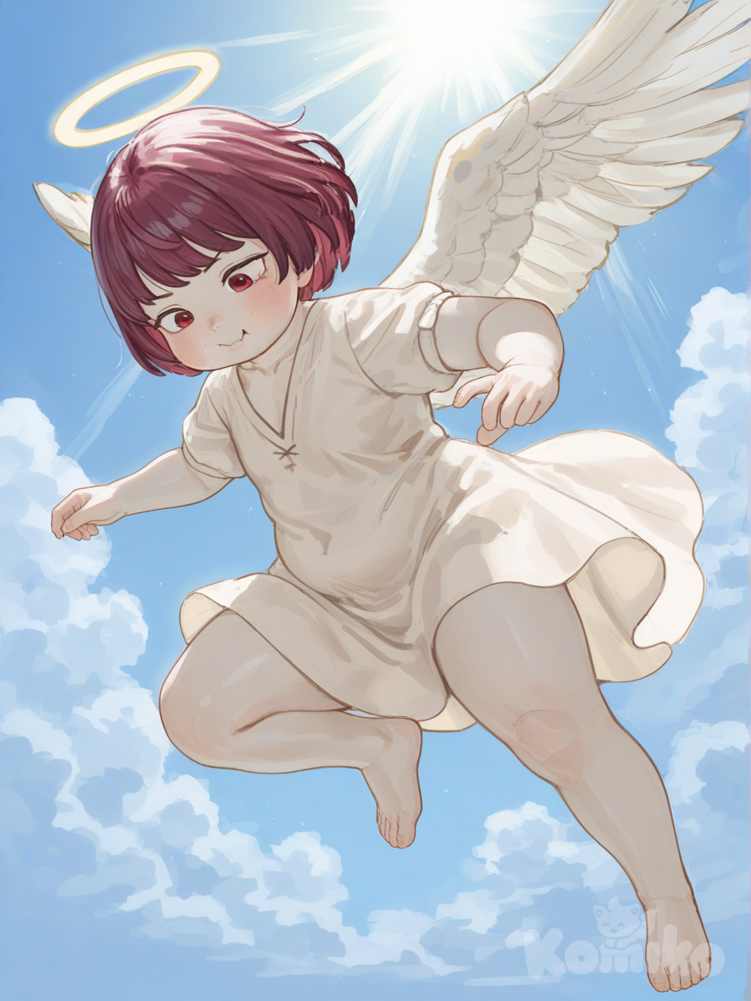 AI Art: an angel decends | KomikoAI