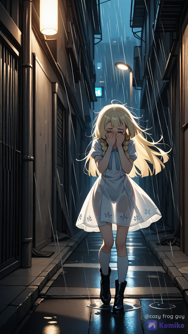 A dark alley