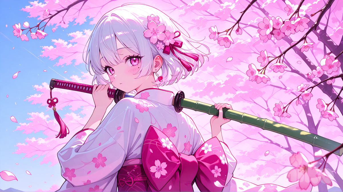 Girls with katana