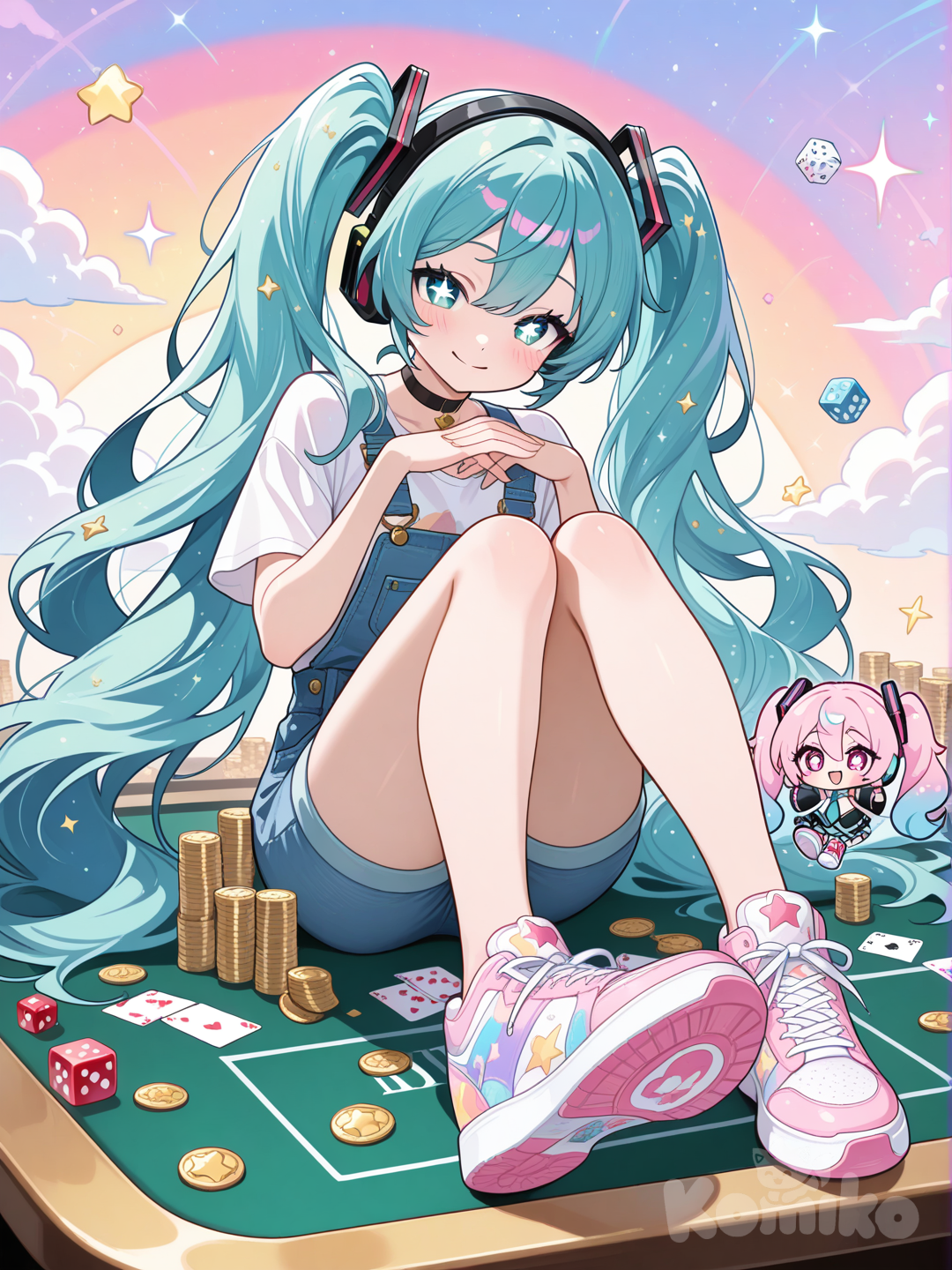 Rainbow Miku Gambles