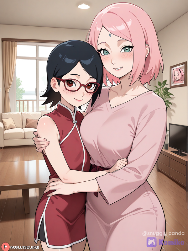 haruno sakura and Uchiha Sarada