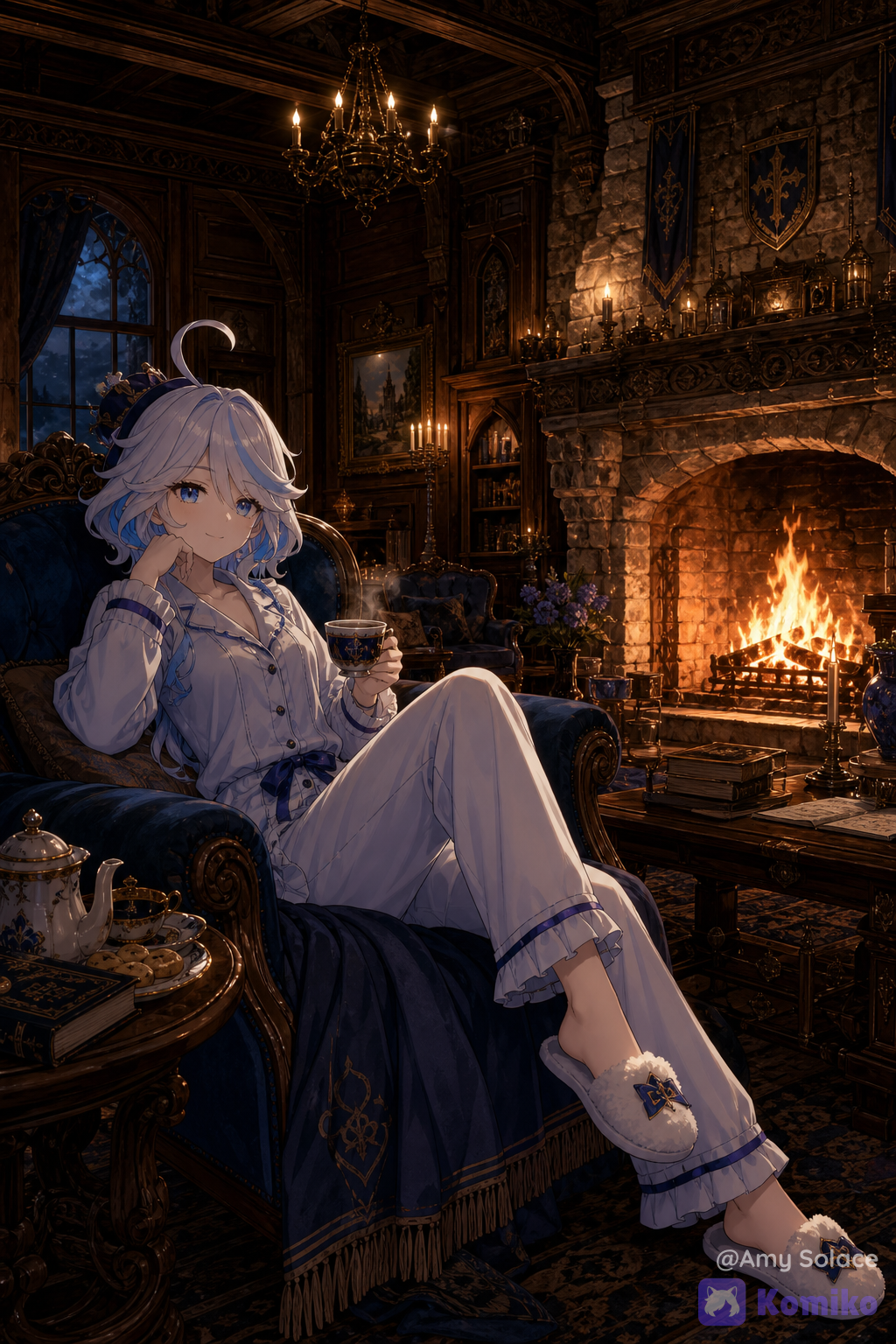Warm night💙