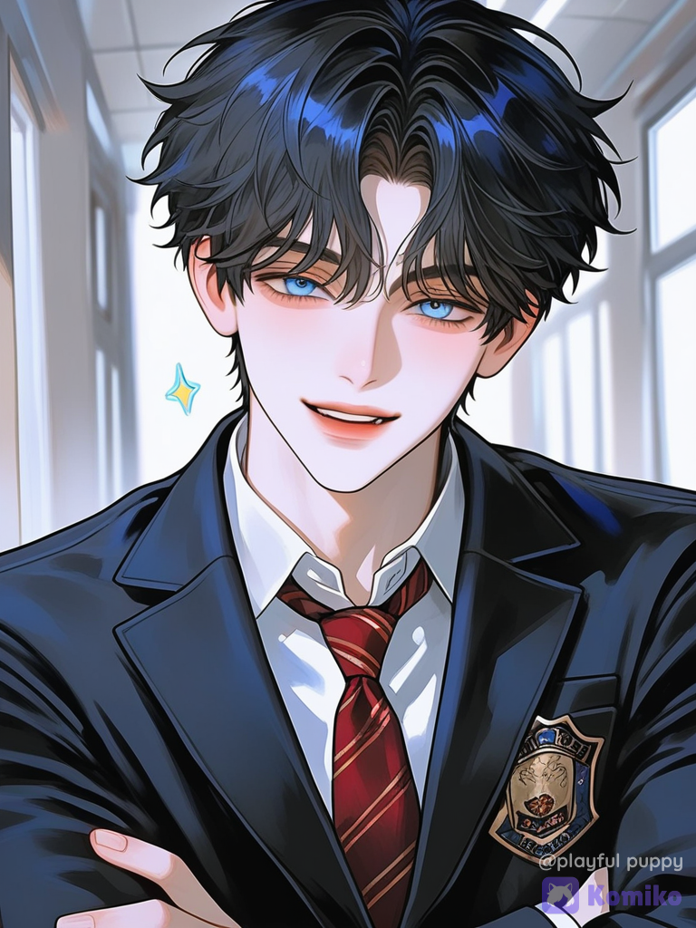 Blue-Eyed Schoolboy Sparkle 💙✨