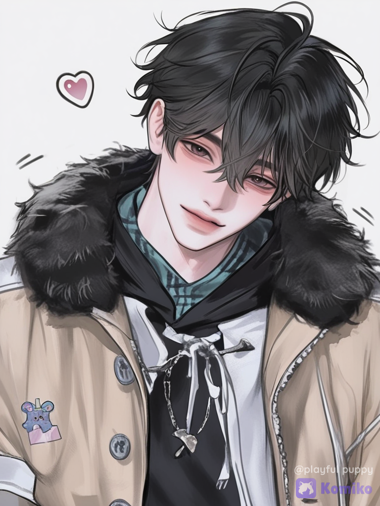 Cozy boy heart eyes ♡
