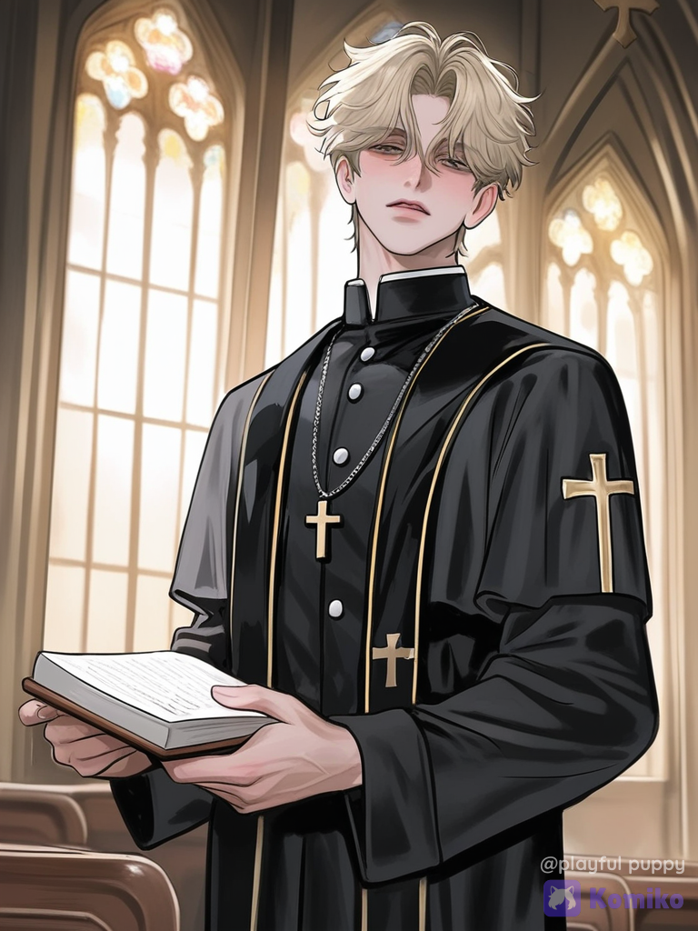 Blonde Priest Vibes 🕊️
