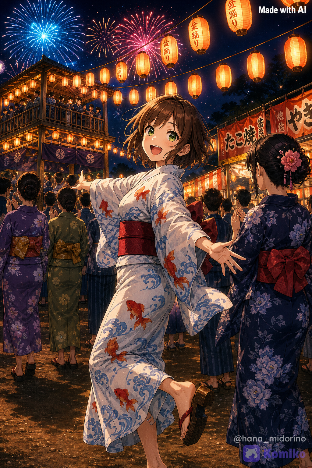 It's a Japanese Bon dance!