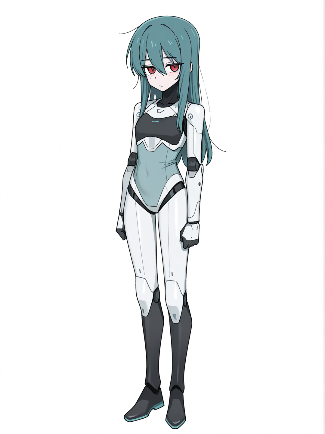 Timid robot girl