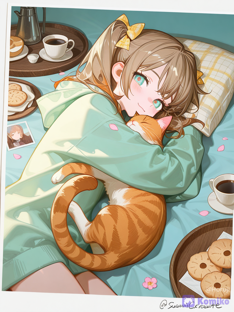 กอดแมวอุ่นๆ กับกาแฟหอม ☕🐱