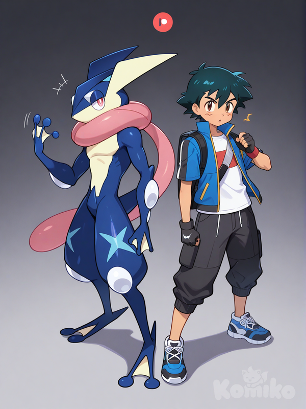 Ash and greninja reunion