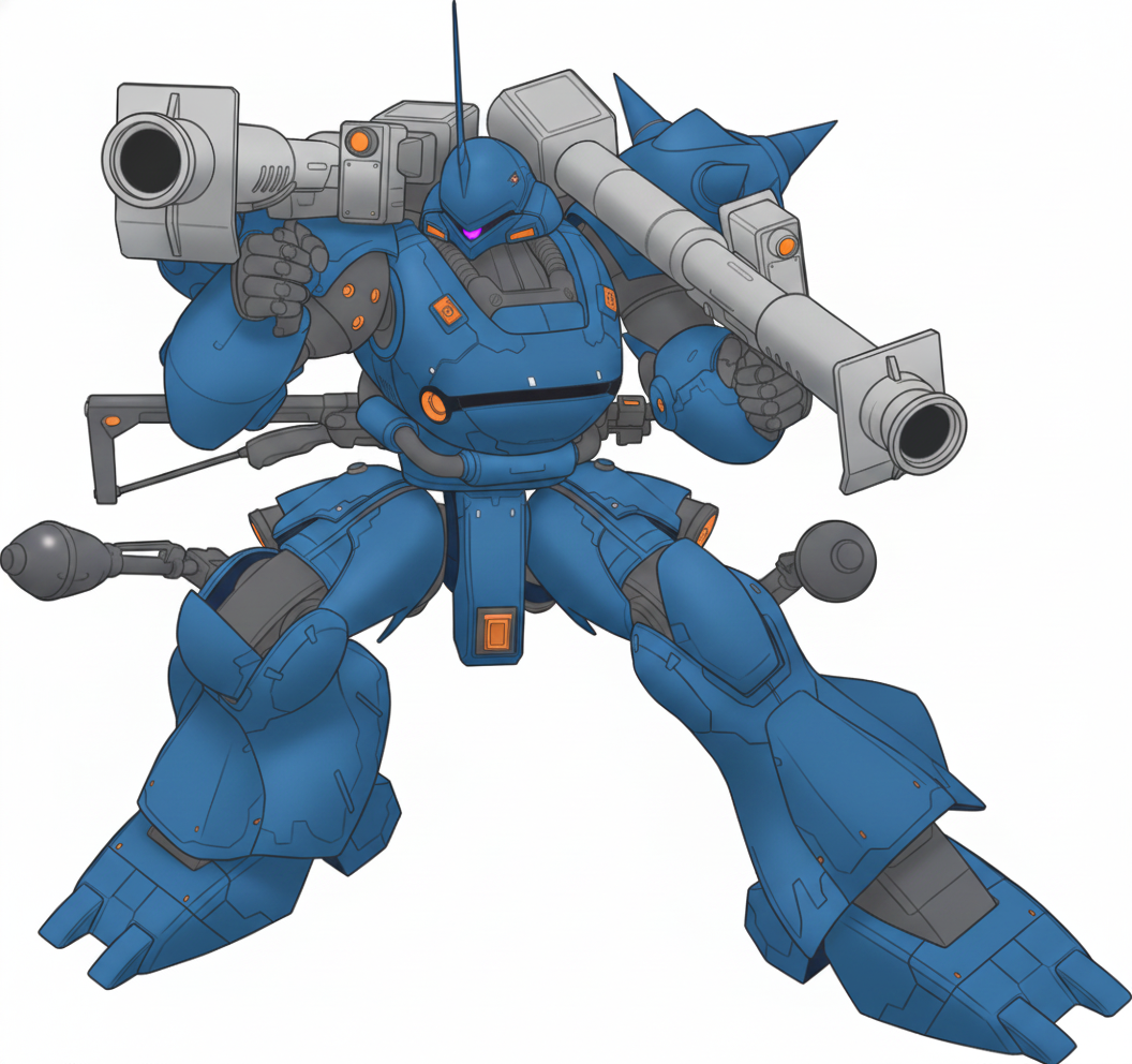 MS-18E Kämpfer AI Line Art Colorization