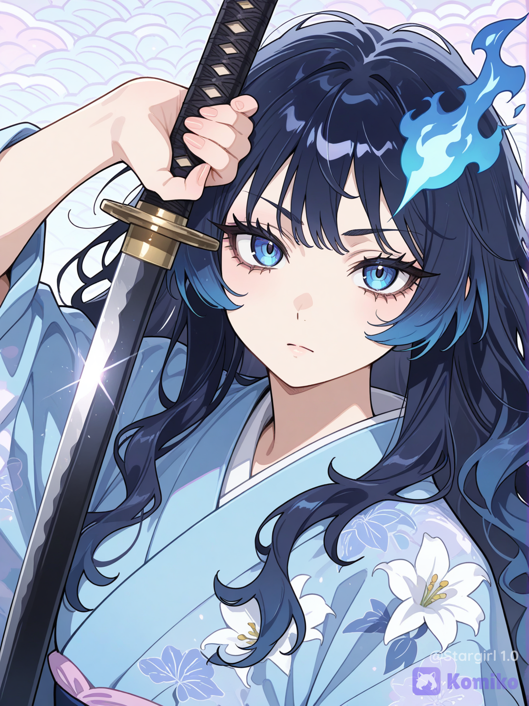 Blue lily