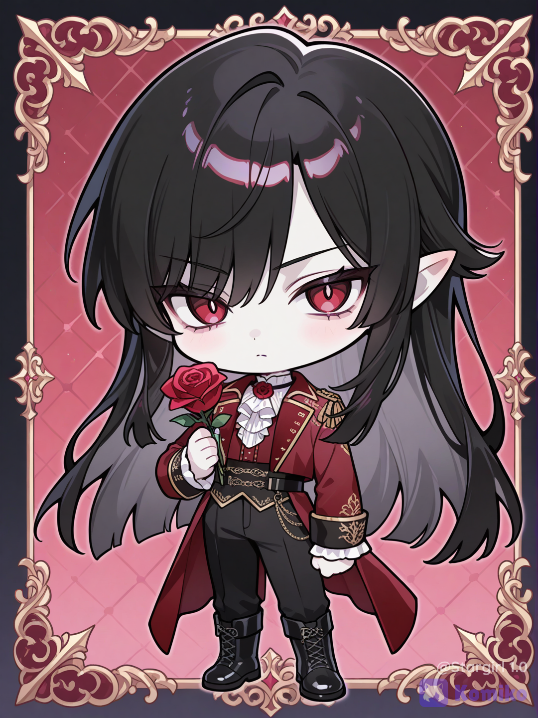 Red rose vampire