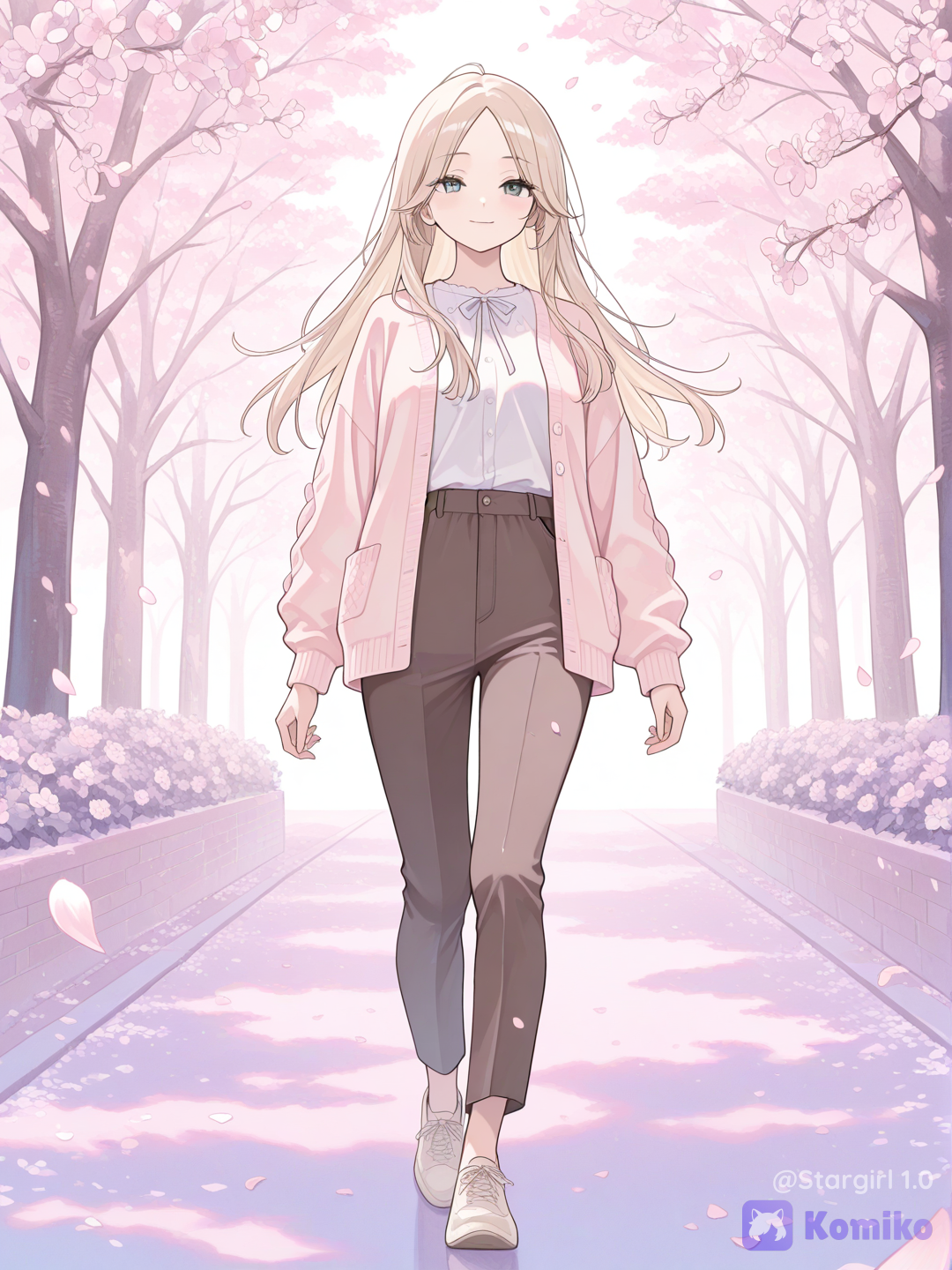 Blooming trees