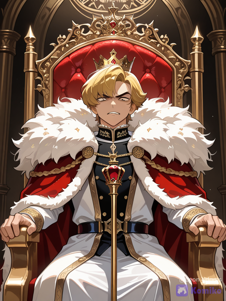 König Leon auf dem Thron! 👑✨