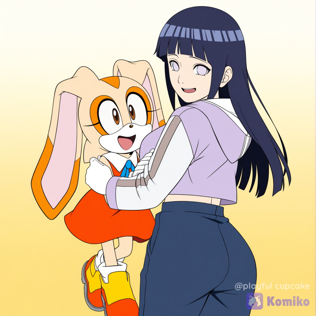 Cream the Rabbit and Hinata Hyuga