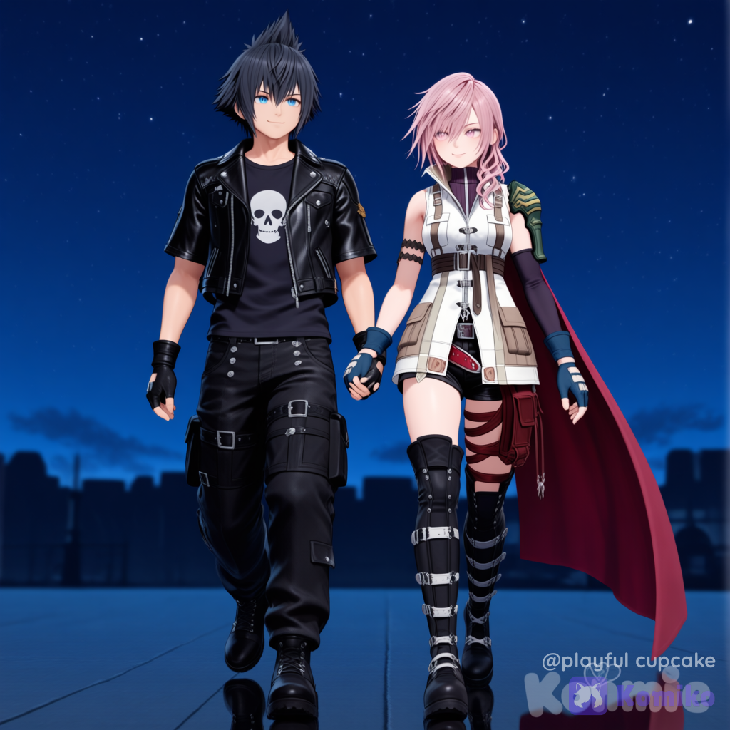 Noctis Lucis Caelum and Lightning (Final Fantasy XV Versus XIII)