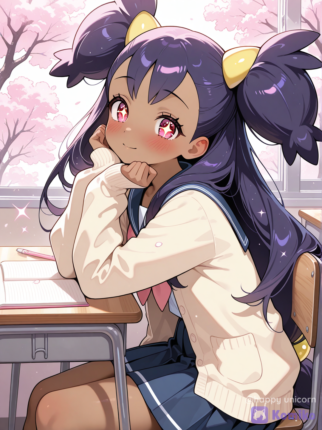 A Smile Beneath the Cherry  Blossoms 🌸