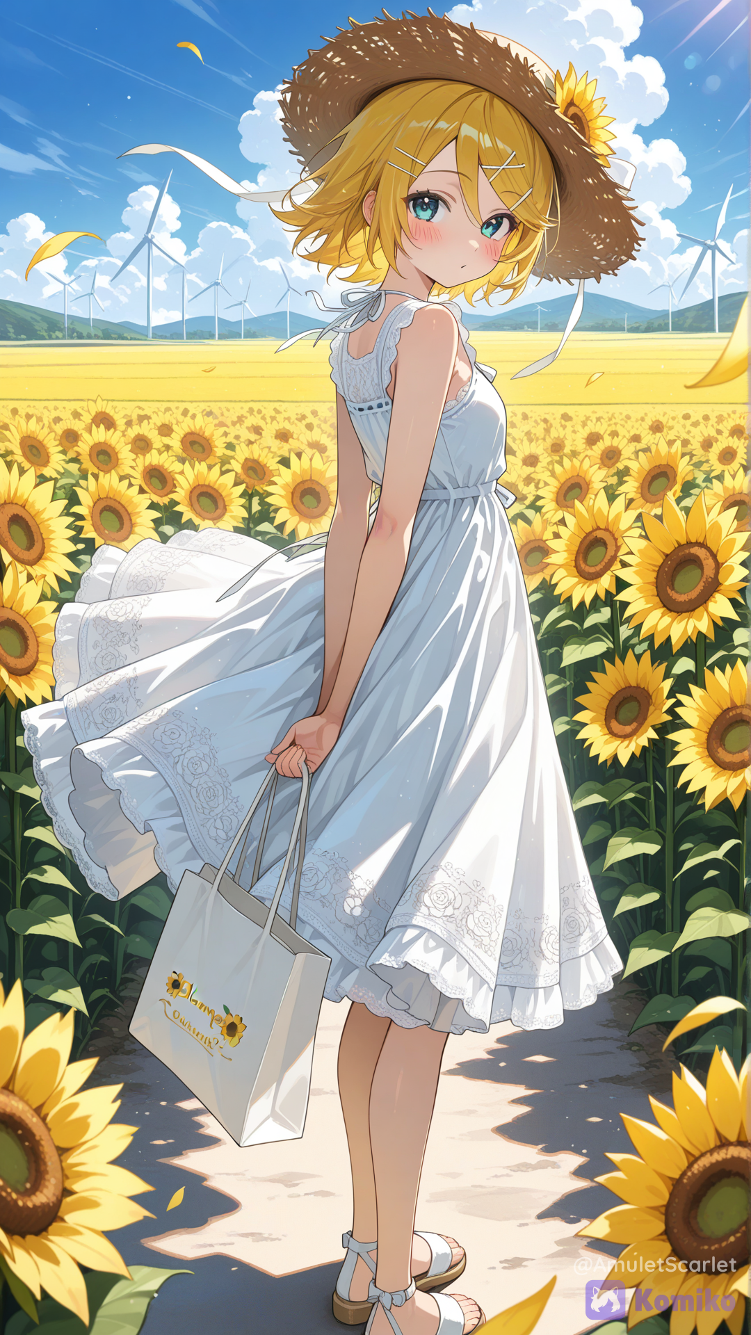 🌻 Un verano inolvidable junto a Kagamine Rin ☀️💛