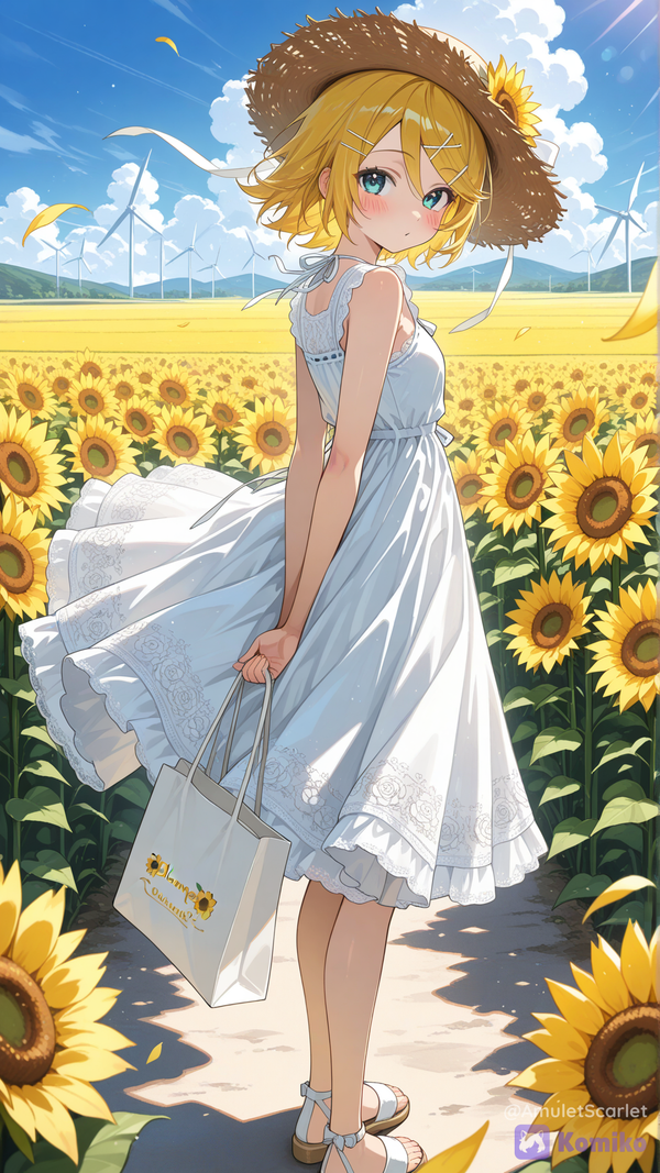 🌻 Un verano inolvidable junto a Kagamine Rin ☀️💛