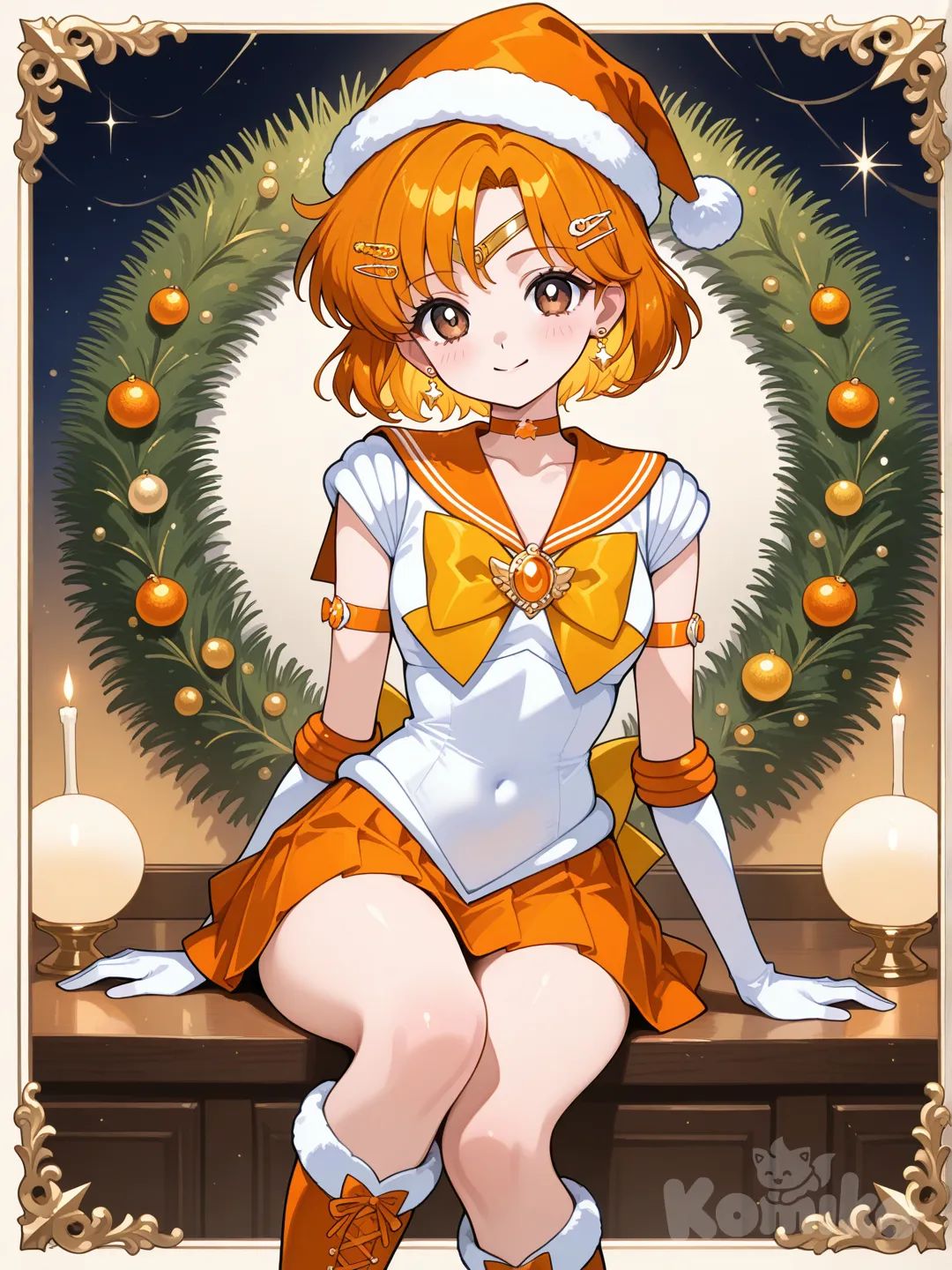 @reno-risu-suiqrell-reno-NHXx, 1girl, solo, santa hat
