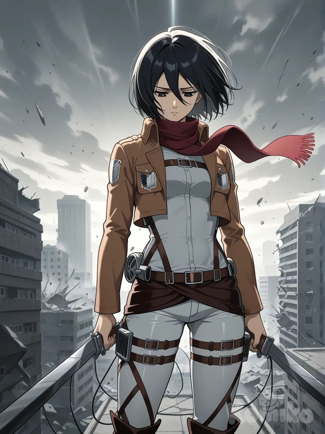 Mikasa ackerman in other world from future