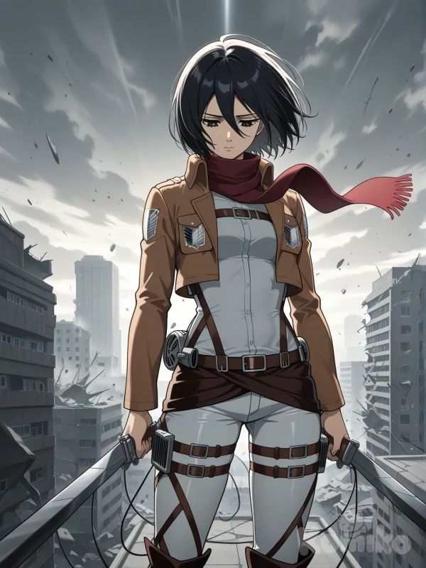 Mikasa ackerman in other world from future