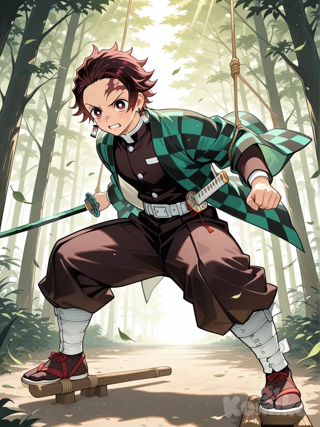 Tanjirou training