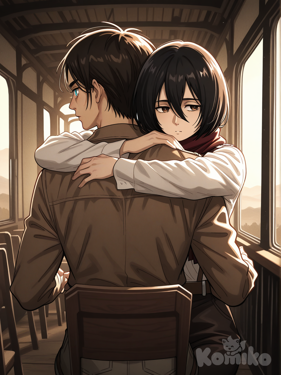 Eren and Mikasa