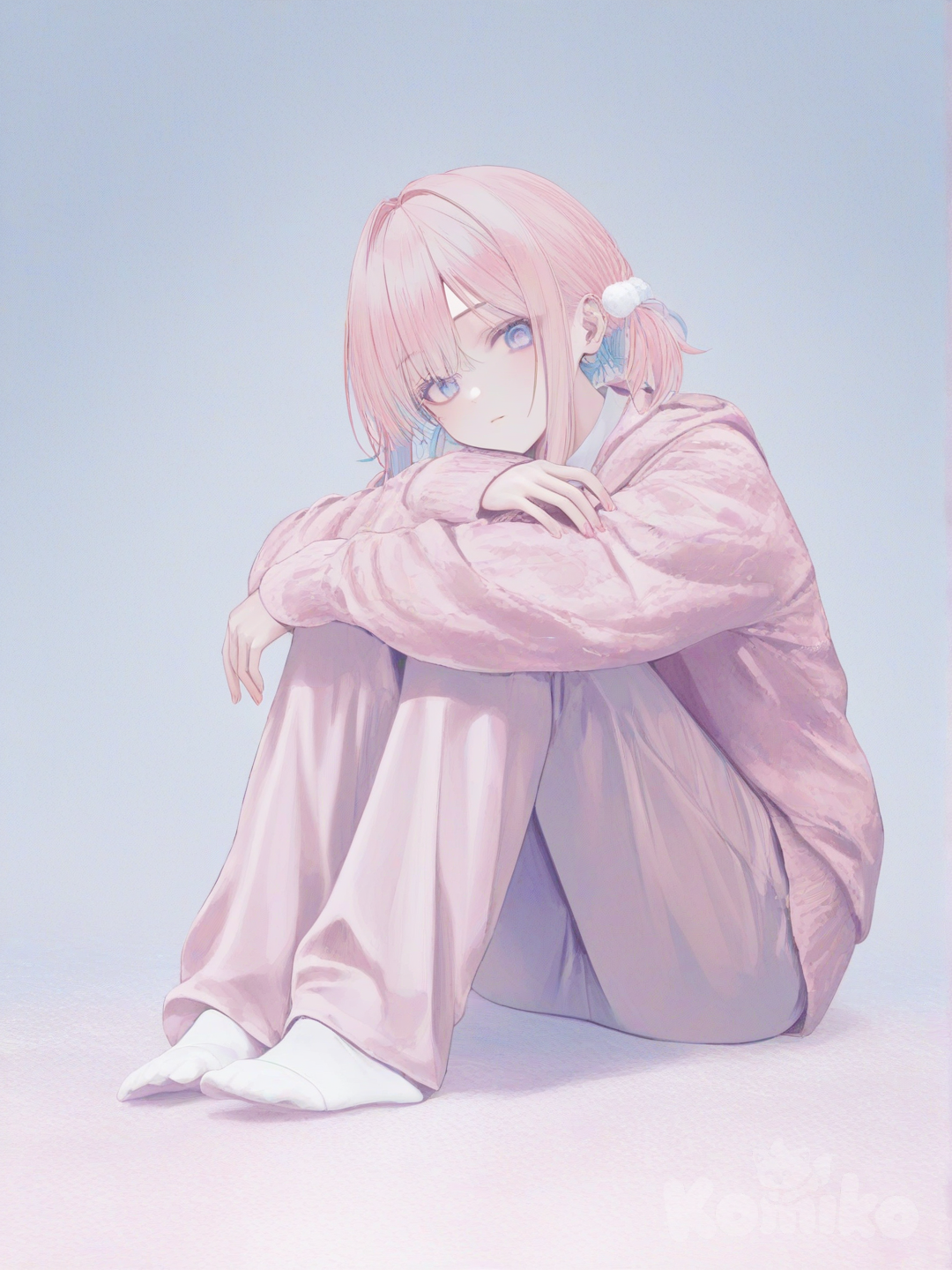 On the floor