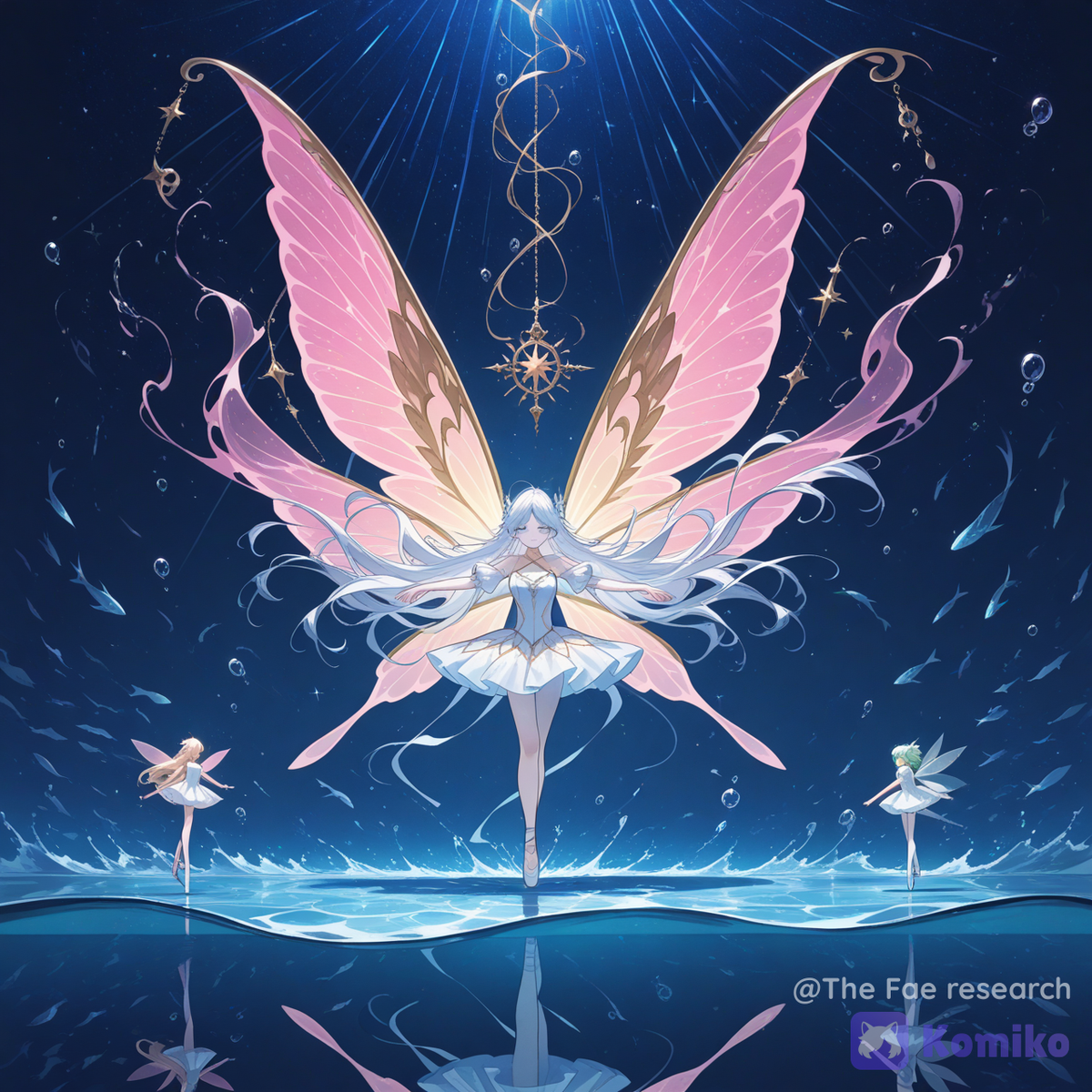 Fairy on ice dancing