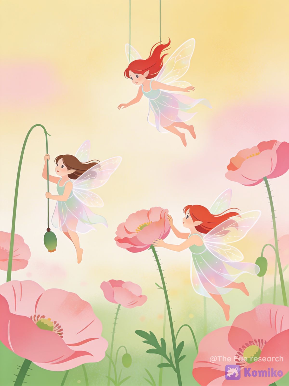 Fairies flat illustration