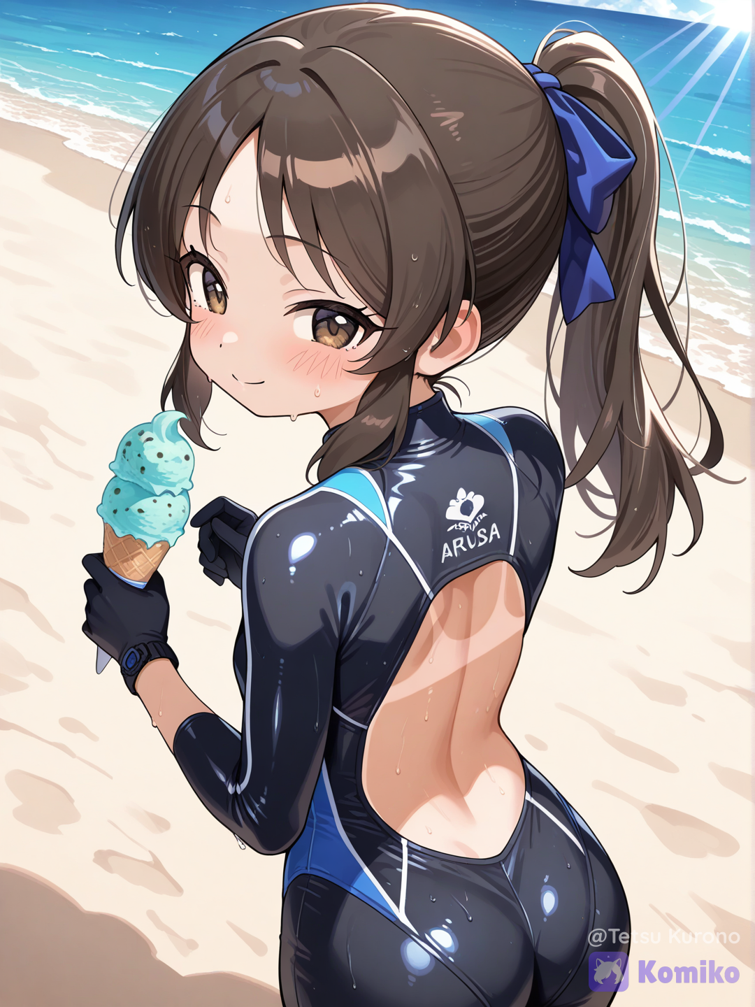 Arisu in a diving suit  🍦🍦