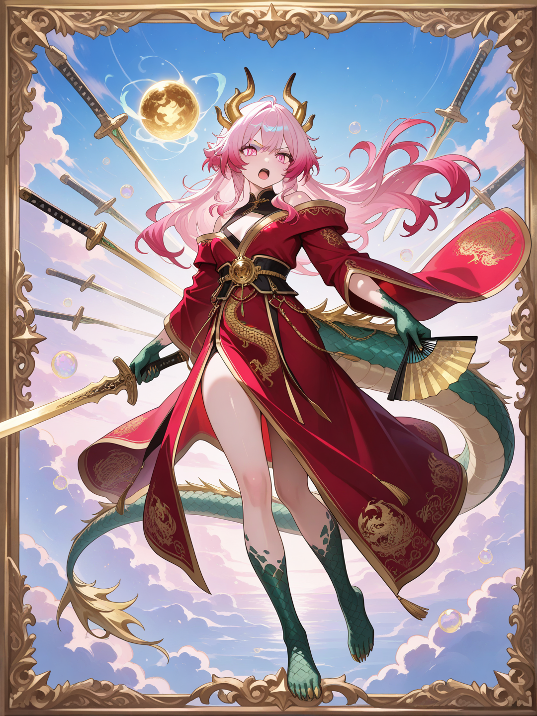 Pink Cloud Dragon (female dragon version) 🐉 🌸