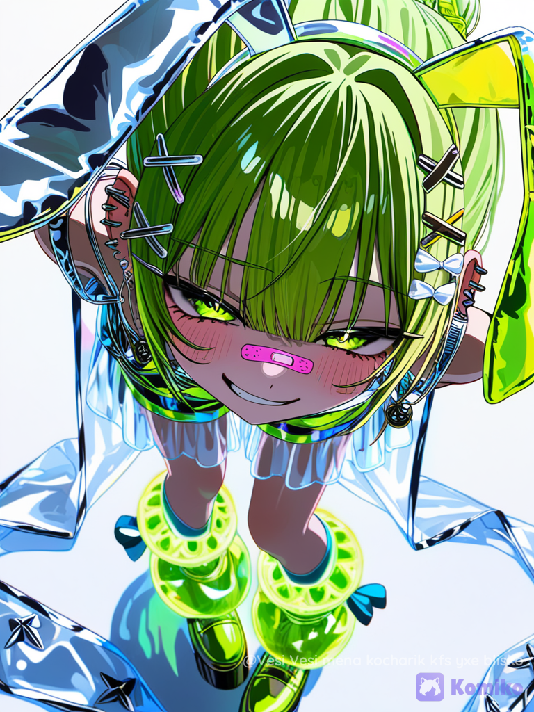 A boy in neon colors, grinning at the viewer. Lol, what else can I add? This is my first post.
