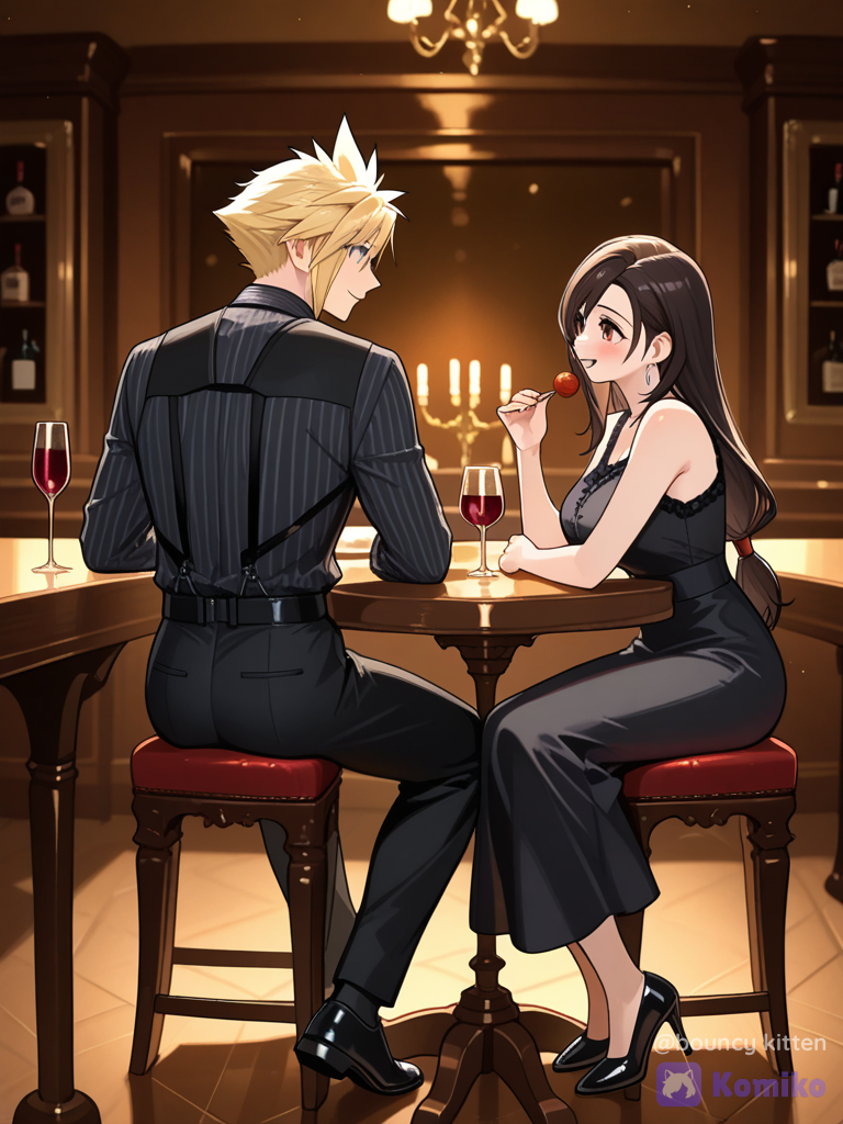 Cloud x Tifa dinner date