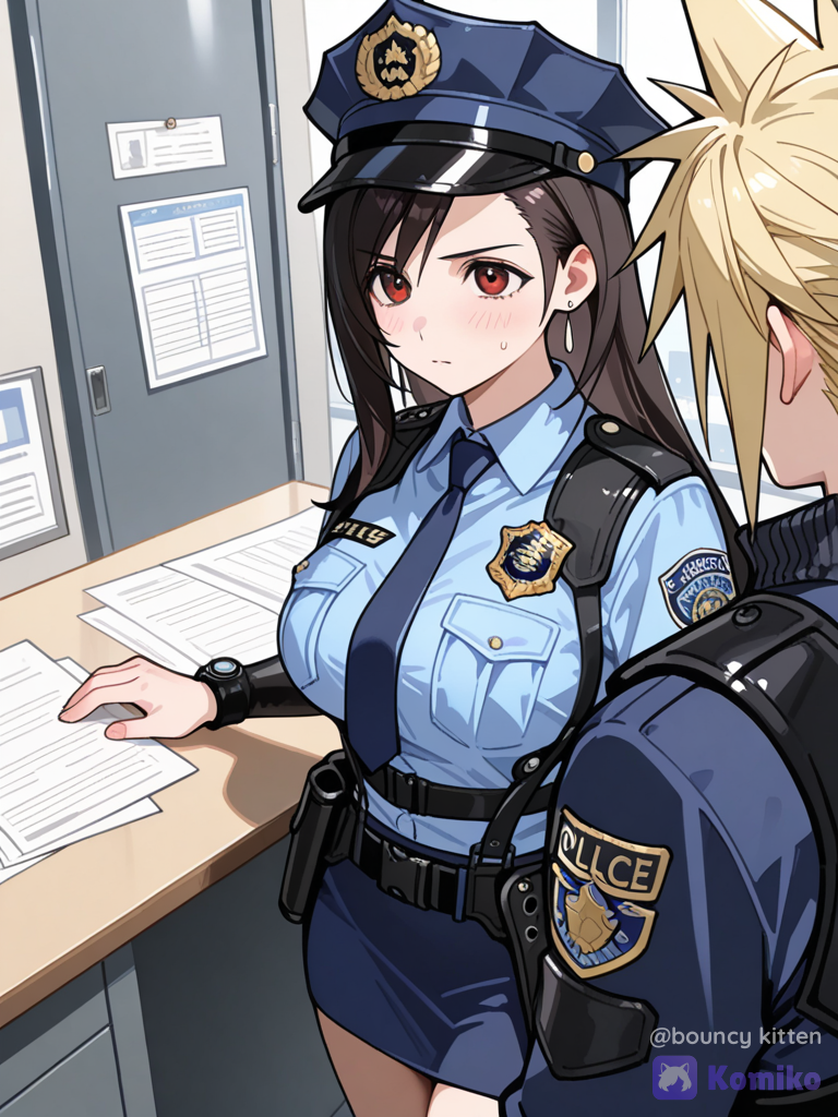 Cloud x Tifa police duo